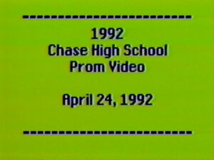 Chase High School Prom 1992